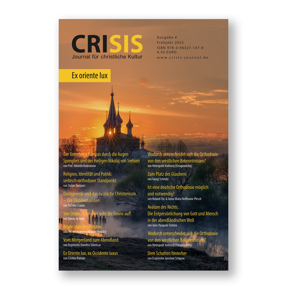 Ich warte neugierig auf die nächste Ausgabe der jungen deutschen orthodoxen Zeitschrift Crisis. #Orthodoxie