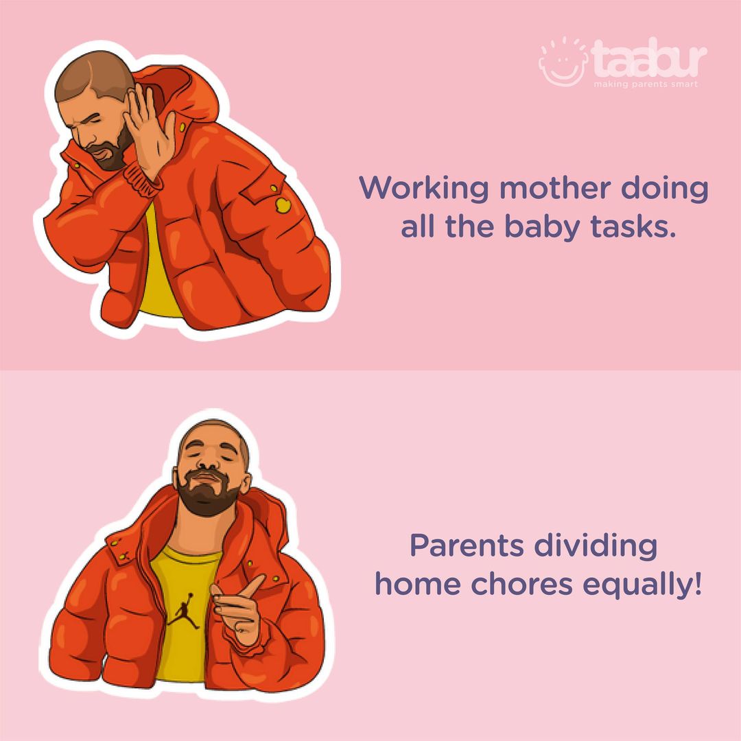 Do you divide tasks equally? 😎
.
.
.
#homesweethome #homechores #tipsoftheday #parenthood  #thepersuitofhappiness #theblindside #wonder #taabur #childdevelopment #makingparentssmart #kidsclasses #kidsonlineclasses #kidsplayarea #kidsmusicclasses #kidsdanceclasses