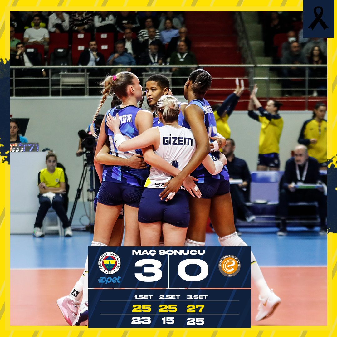Burhan Felek Vestel Voleybol Salonu'nda maç bizim! 💛💙