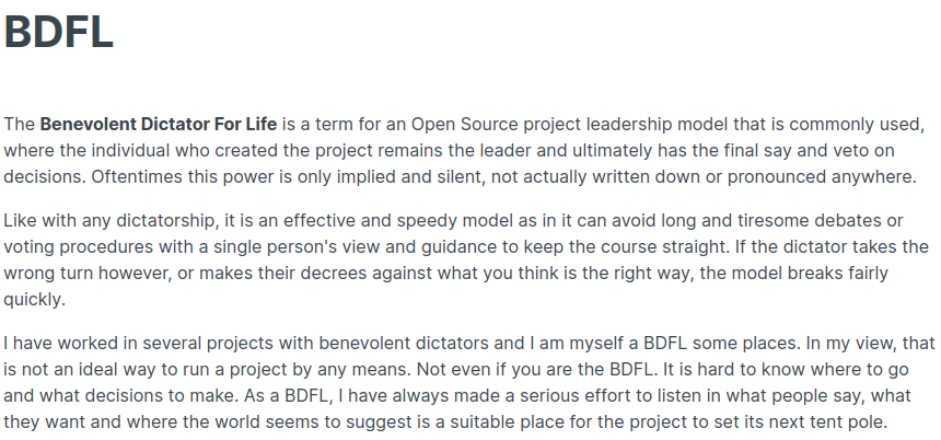 Open Source wisdom from the maintainer of Curl

un.curl.dev/maintain/bdfl