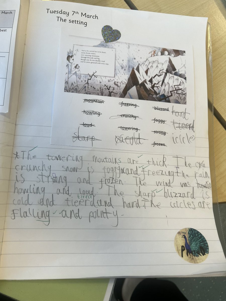 NatashaMrsSmith's tweet photo. Really impressed with this at 5 years old #year1 #year1writing https://t.co/riTzwDWNBs