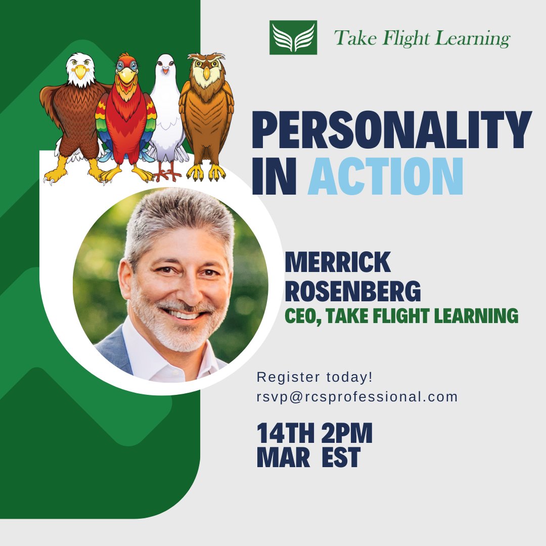 RCSProServices's tweet image. Mark your calendars for March 14th and seize the chance to learn from Merrick Rosenberg, the successful author and CEO of Take Flight Learning.

🍎 RSVP today: hubs.li/Q01FDvsl0

#rcspro #rcsevents #takeflightlearning #powerful #communication