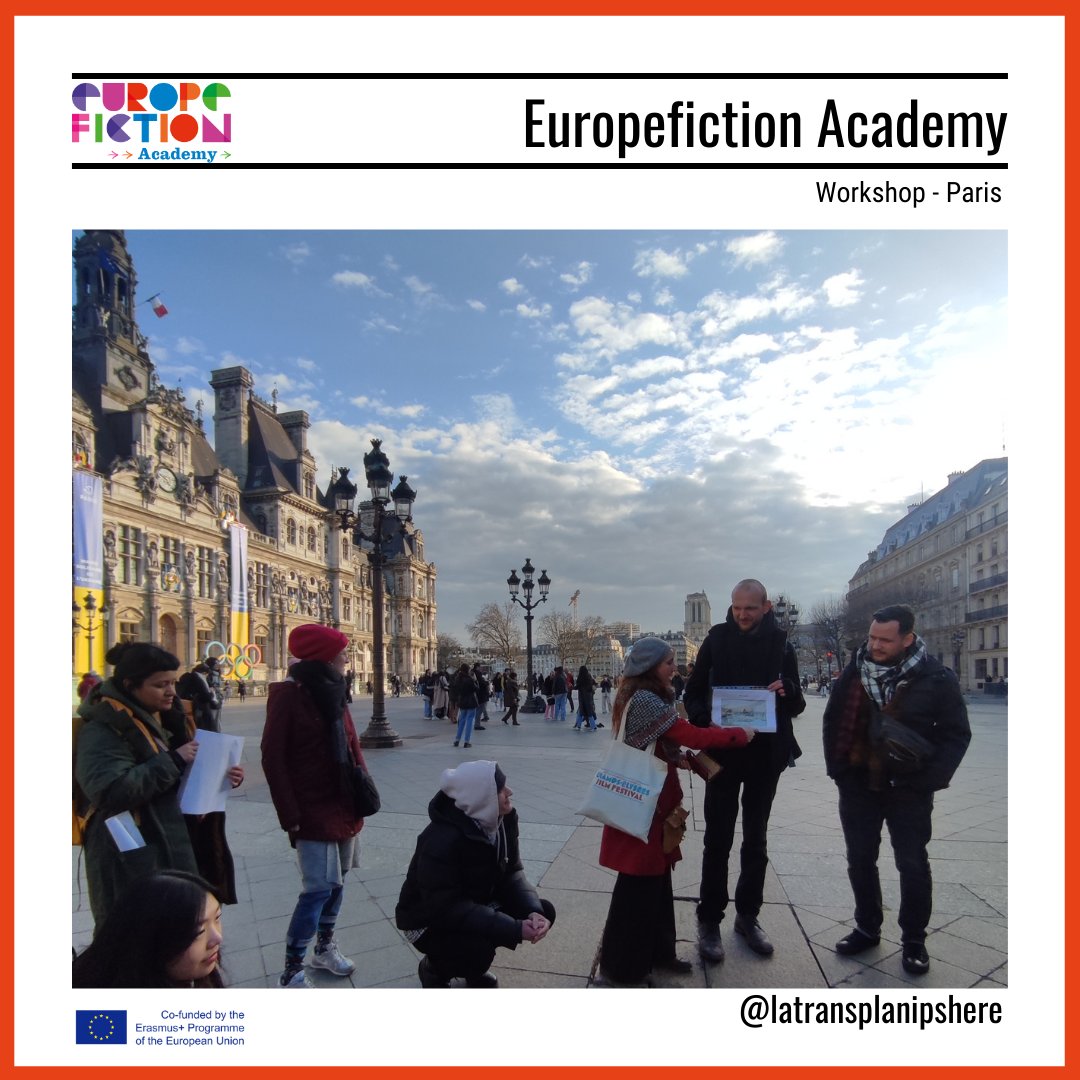 LaTranspla's tweet photo. From 23 to 26 Feb. @europefiction Academy project workshop took place in Paris! 
We presented our method: Site Specific! 
How from tales we can create new stories w/ fictional &amp; real story, adapted to a place? 
Next meeting? In Germany, in Bochum from 18 to 21 March! https://t.co/pdS4InAzDL