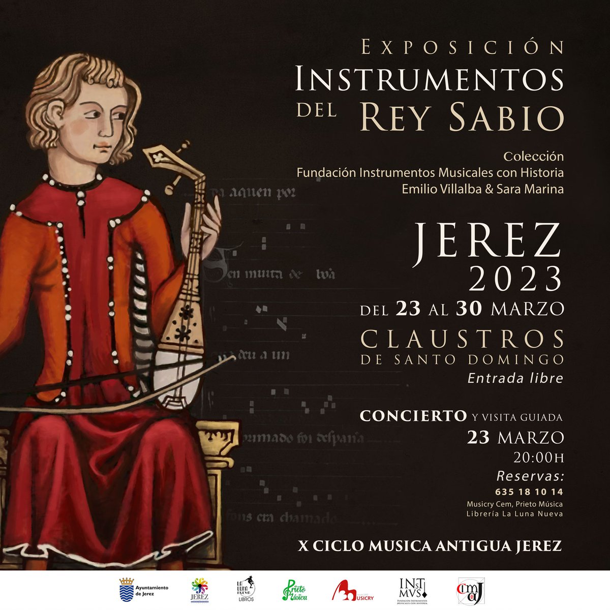➡️Próxima #EXPOSICIÓN en #𝗝𝗘𝗥𝗘𝗭 𝙙𝗲𝘀𝗱𝗲 𝗲𝗹 𝟮𝟯 𝗮𝗹 𝟯𝟬 𝗱𝗲 𝗺𝗮𝗿𝘇𝗼. 
📍CLAUSTROS DE SANTO DOMINGO

 Dentro del 𝗫 𝗖𝗜𝗖𝗟𝗢 𝗗𝗘 𝗠𝗨𝗦𝗜𝗖𝗔 𝗔𝗡𝗧𝗜𝗚𝗨𝗔 𝗗𝗘 𝗝𝗘𝗥𝗘𝗭.

#earlymusic #expoelreysabio #exposiciones #jerez #musicaantigua