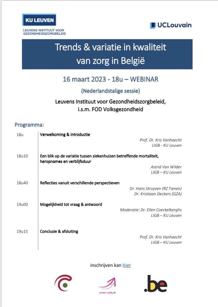 LIGB KU Leuven (@ligb_kuleuven) on Twitter photo Op 16 maart organiseert het <a href="/LIGB_KUleuven/">LIGB KU Leuven</a> samen met @UCLouvain_be en @be_gezondheid een webinar over Trends & variatie in kwaliteit van zorg in België. Inschrijven kan nog steeds via volgende link: appsm.health.belgium.be/ords/03/f?p=FO… Op 16 maart organiseert het <a href="/LIGB_KUleuven/">LIGB KU Leuven</a> samen met @UCLouvain_be en @be_gezondheid een webinar over Trends & variatie in kwaliteit van zorg in België. Inschrijven kan nog steeds via volgende link: appsm.health.belgium.be/ords/03/f?p=FO…