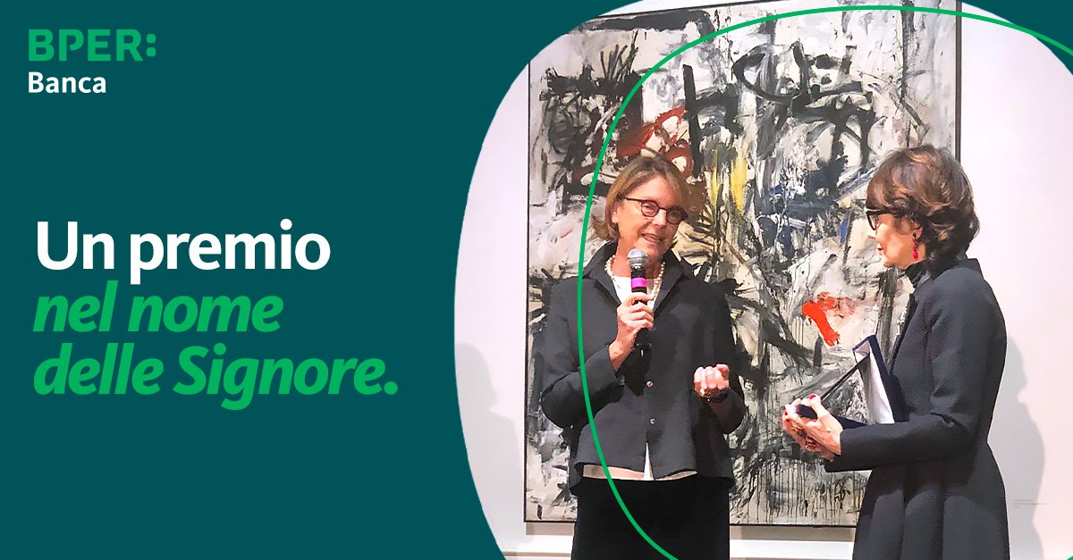 BPER Banca supporta la XV edizione di “Arte: Sostantivo Femminile”, premio volto alla promozione e valorizzazione delle signore dell’arte e delle donne tutte, che a vario titolo lavorano in questo ambito. 

bper.it/-/bper-banca-p…