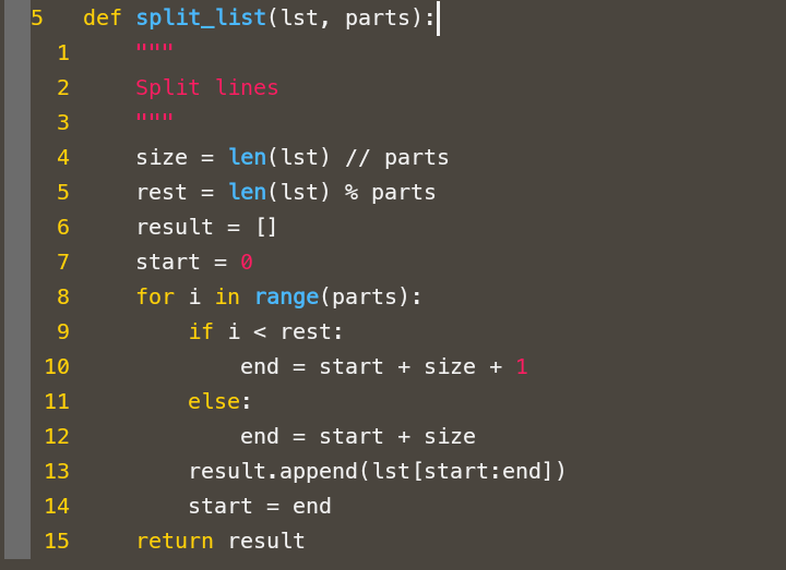 EmersonDvlmt's tweet image. Split a list into equal parts with this Python function! (I made 2 ways)#Python #CodeSnippet #pythonprogramming