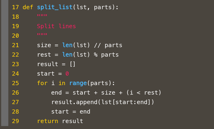 EmersonDvlmt's tweet image. Split a list into equal parts with this Python function! (I made 2 ways)#Python #CodeSnippet #pythonprogramming