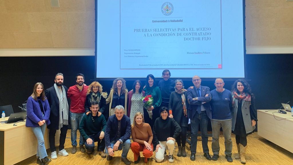 educasg_uva's tweet photo. 📣 NOTICIAS || Ayer, lunes 6 de marzo, se celebró el concurso de la plaza de Contratado Doctora de la candidata Miriam Sonlleva del Departamento de Pedagogía. La comisión decidió por unanimidad conceder la plaza a la candidata. ¡Enhorabuena Miriam! #profesorado #pedagogía @UVa_es https://t.co/FUiT1BsO5l