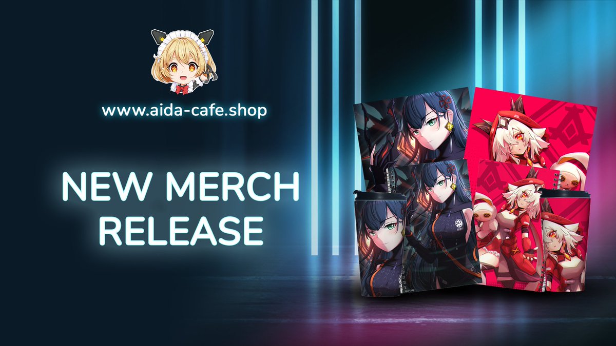 _Aida_Cafe's tweet image. 🎉 New merch alert!🚨We just dropped fresh product types and designs on our website! Head over to aida-cafe.shop to check them out and grab your favorites merch! #NewMerch #ToFMerch