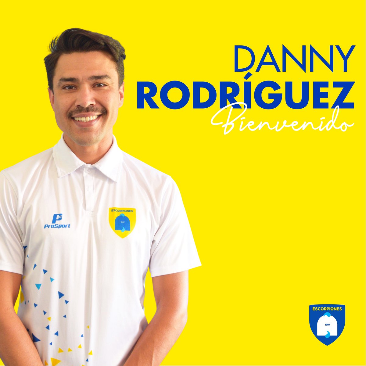 Escorpiones1907's tweet photo. ⚽️ Bienvenido Danny Rodríguez a la familia De Escorpiones. ➡️ A partir de hoy reforzará nuestro departamento de comunicación como encargado de prensa. 💙 @darodriguezCR https://t.co/ujNfJoa7Lh