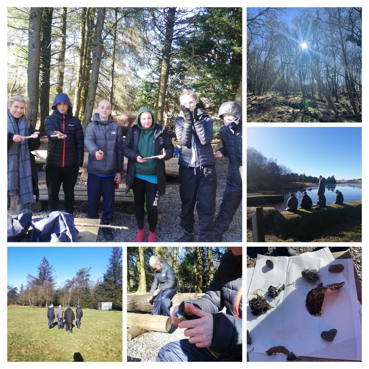 A 'belter' of a day with @GlenifferHigh and @scotforestry delivering the Scottish Junior Forester Award. #newskills #sunshine #owlpellets #workinforestry