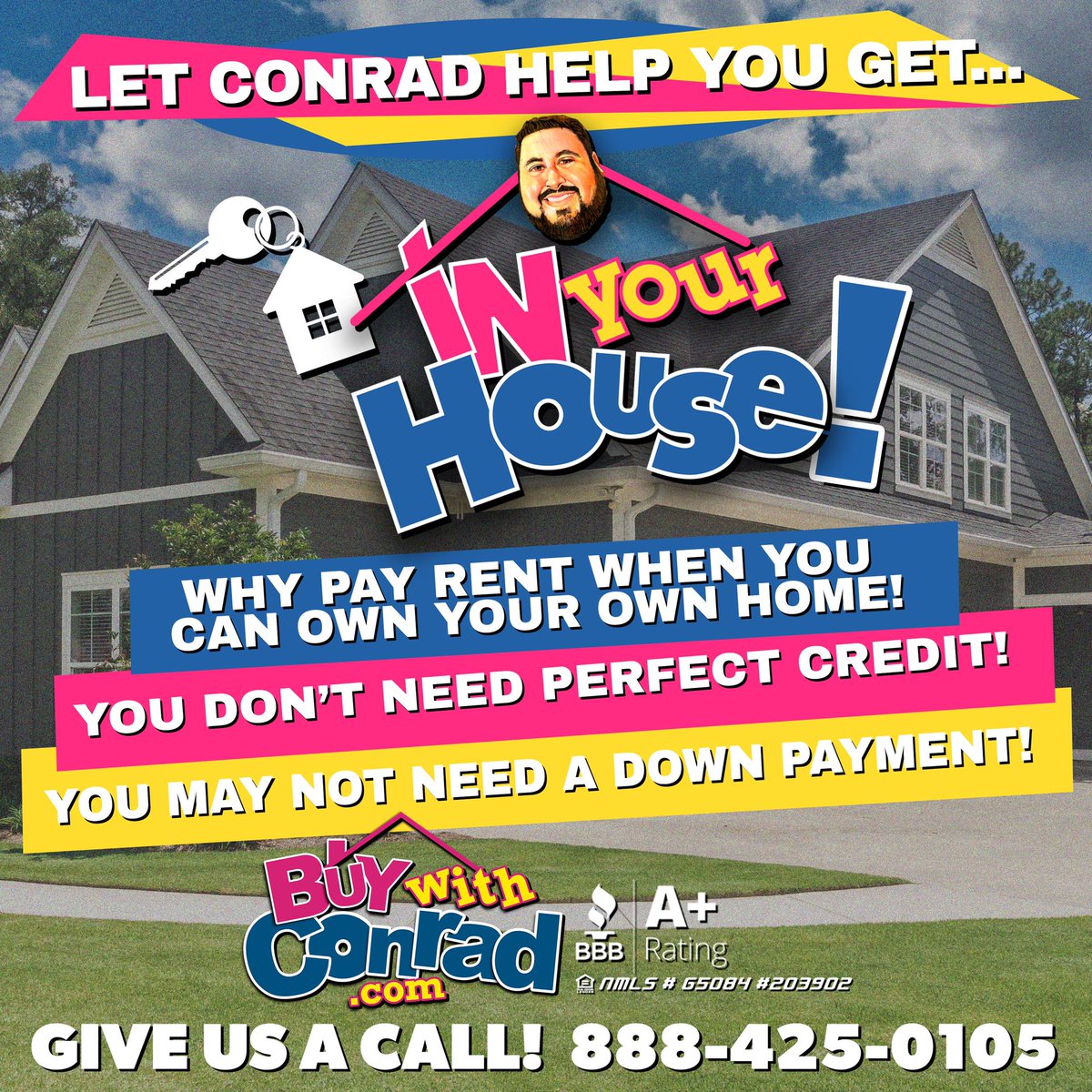 BuyWithConrad's tweet image. Why pay 𝘴𝘰𝘮𝘦𝘰𝘯𝘦 𝘦𝘭𝘴𝘦’𝘴 mortgage? 

BuyWithConrad.com