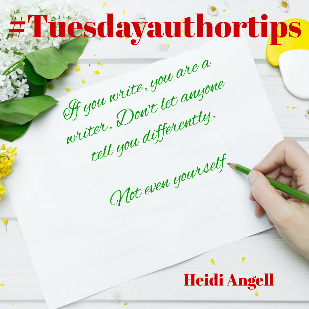 #TuesdayAuthorTips
If you write, you are a writer. Don't let anyone tell you differently. 
Not even yourself. 

#authorsofIG #authorsofinsta #angells4authors #authorwisdom #selftalk #writeon