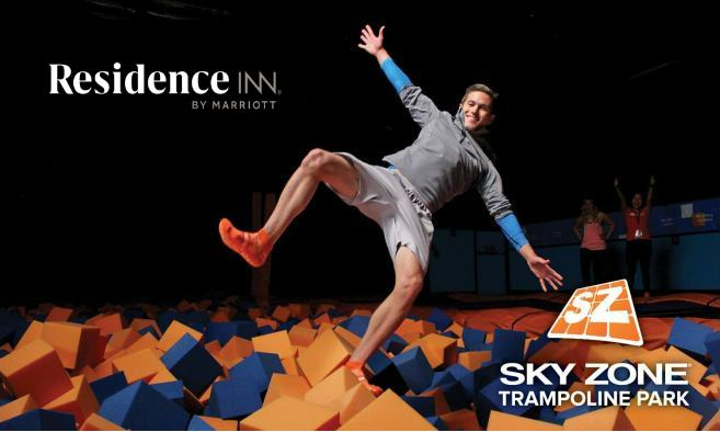 Drop in for the night, and you can pop over to take flight!

New partnership between Residence Inn and Sky Zone Fredericksburg. See front desk for more details.

#ResidenceInn #visitfredericksburg #Marriott #marriottinternational #marriottbonvoy #extendedstayhotel #skyzone