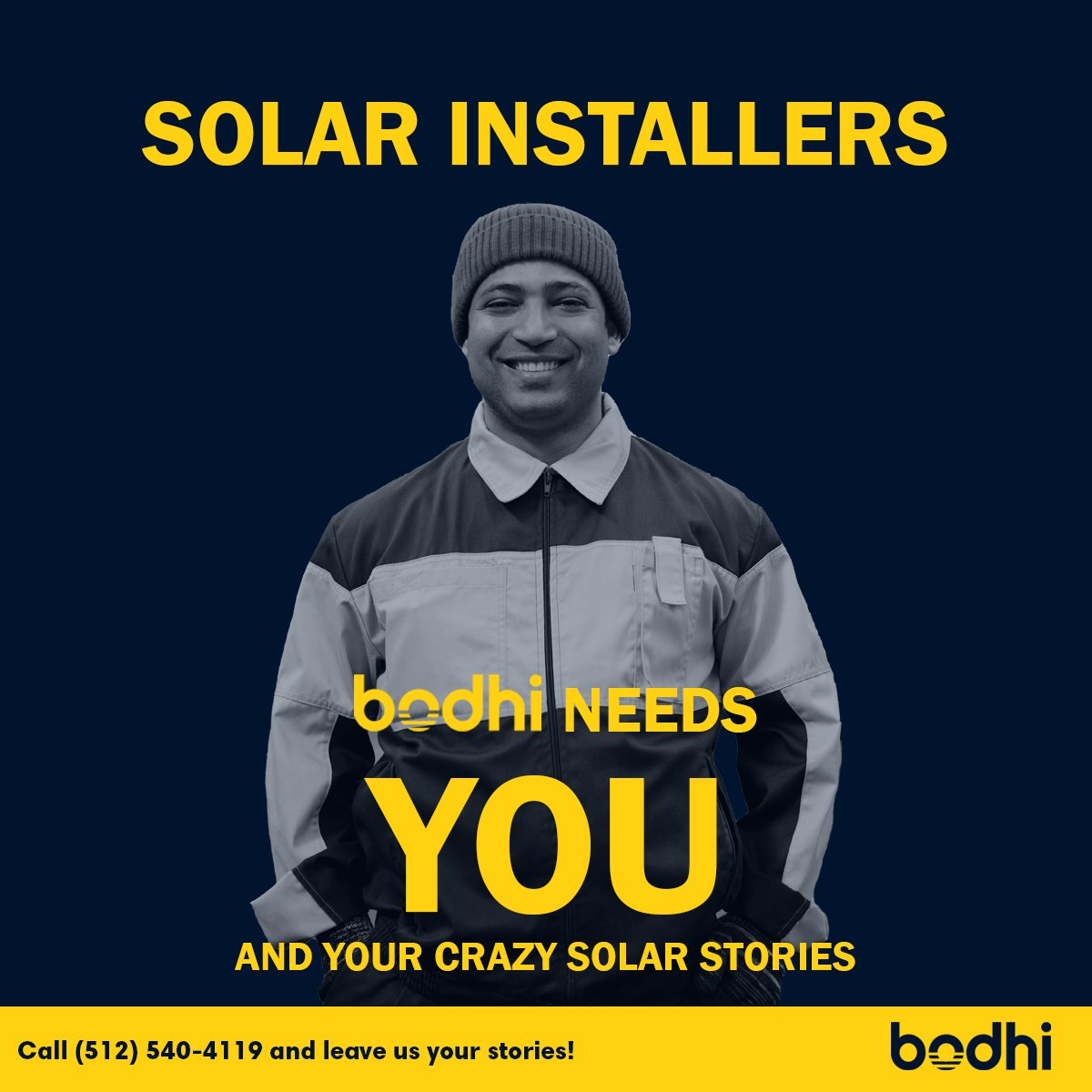 bodhisolarcx's tweet image. Do moments on the solar job still haunt you? 👻 What about make you crack up? 😂 We want to hear them! Share your craziest solar stories to have the chance to be featured in our Wait Wait Don&apos;t Tell Me segment at NABCEP. Leave your message @ (512) 540-4119!
#NABCEP