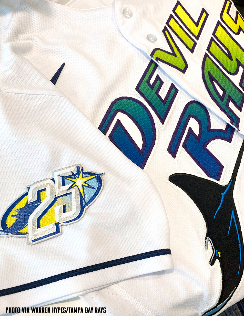 Chris Creamer  SportsLogos.Net on X: Throwback alert! The Tampa Bay (Devil)  #Rays are wearing these 1998-inspired uniforms this afternoon against the  Los Angeles Angels #RaysUp #MLB #Nike  / X