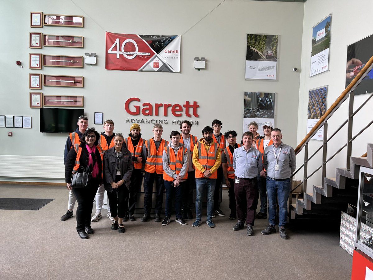 marydoylekent's tweet image. As part of #EngineersWeek2023 Garrett - Advancing Motion offered our first year #mechanicalengineering and #manufacturingengineering Level 6/7 students a very interesting site visit. Thank you Laura Troy for organizing it! 

Thanks also to Declan Power &amp;amp; Alan Cuddihy