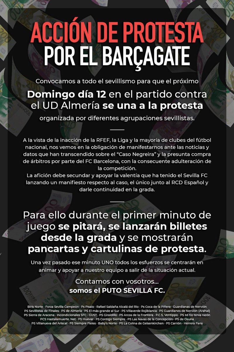 Como aficionados al fútbol no podemos mirar para otro lado. #BarçaGate #CasoNegreira