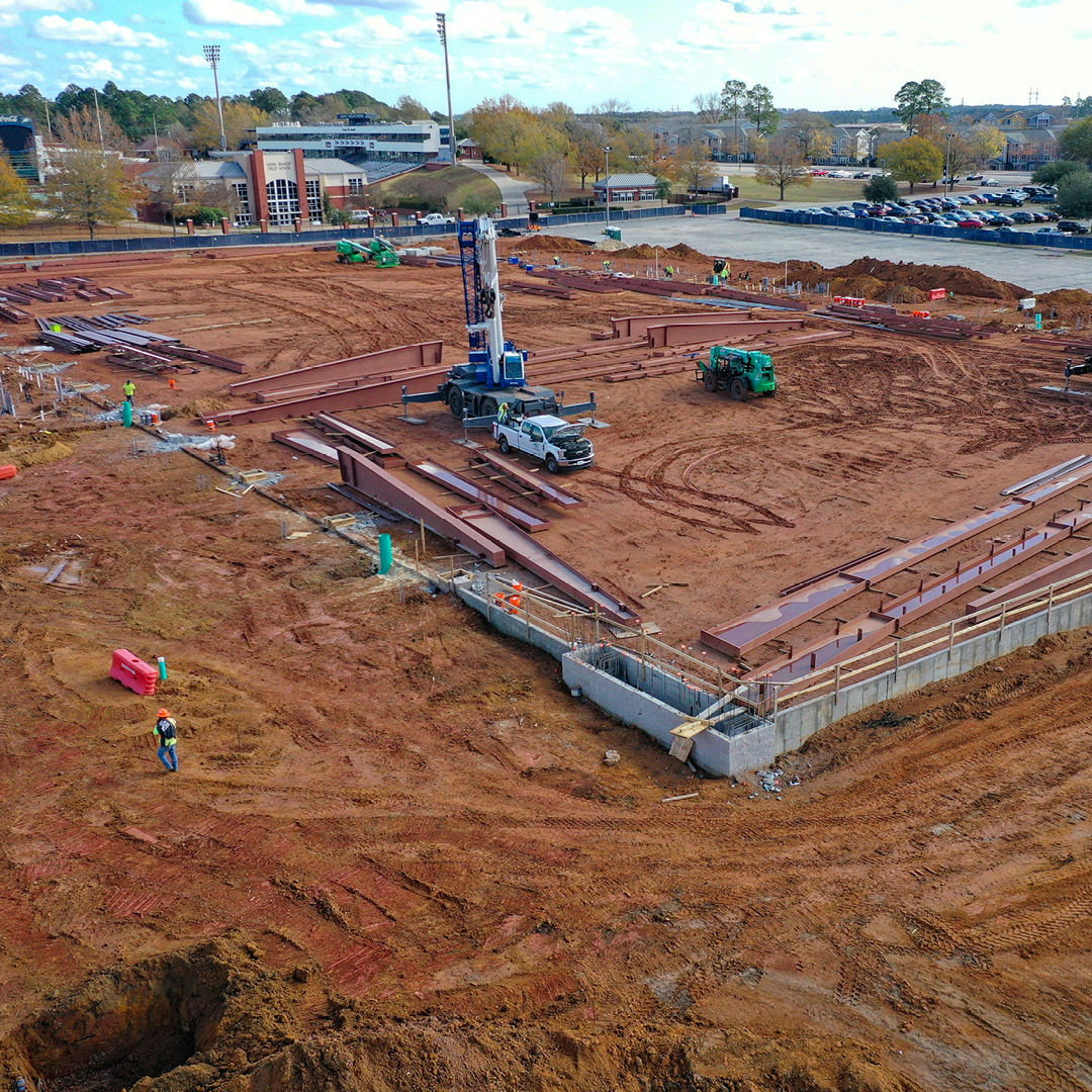 gsocpd's tweet image. Over the years @BrasfieldGorrie has constructed several buildings on our campus and they&apos;re currently working on the Indoor Football Practice Facility! They have opportunities for internships in the spring, summer, and fall. Check out brasfieldgorrie.com/students