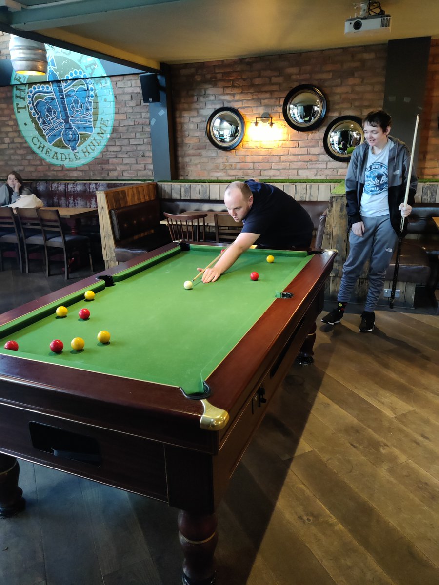 BOCS_England's tweet image. Our self-advocacy Men’s Group met up for their monthly catch-up session in a local pub. The group enjoyed playing pool, cards and discussed any news that they wanted to share 👍