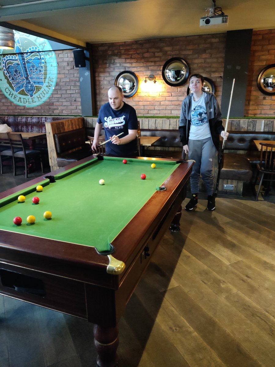 BOCS_England's tweet image. Our self-advocacy Men’s Group met up for their monthly catch-up session in a local pub. The group enjoyed playing pool, cards and discussed any news that they wanted to share 👍