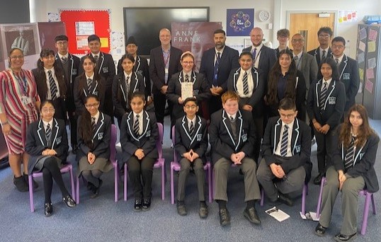 It's a pleasure to be working with staff and students at <a href="/khalsa_academy/">The Khalsa Academy Wolverhampton</a> in Wolverhampton 

Young Peer Educators are now trained &amp; ready to lead tours of our Anne Frank exhibition.