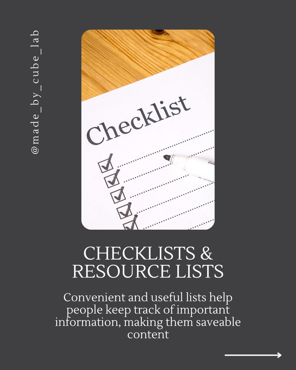 thecubelab's tweet photo. Maximize your content's impact and lifespan with these most saveable types of content:

#digitalmarketingagency #socialmediamarketing #contentmarketing #digitalmarketingtips #digitalmarketingstrategy #socialmediatips https://t.co/AB7ZaJz2T4