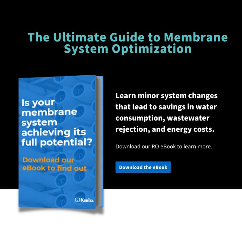 KuritaGlobal's tweet photo. You can't overlook the costs associated with your #membranesystem operation. Discover how minor changes to your system may lead to savings in #waterconsumption, #wastewater rejection, &amp; #energycosts. Download the ultimate guide to RO system optimization➡️ https://t.co/o9tJLNi8vT https://t.co/VeJh32v444