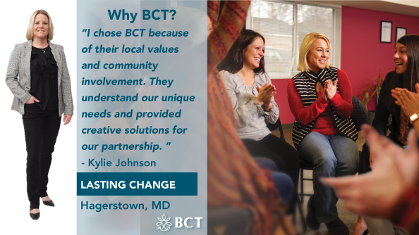 Potomac_Bank's tweet photo. Why BCT? 
"I chose BCT because of their local values and community involvement. They understand our unique needs and provide creative solutions for our partnership." -Kylie Johnson 
#WomensHistoryMonth 
#BCTCommunity https://t.co/6lTzhhZaLb