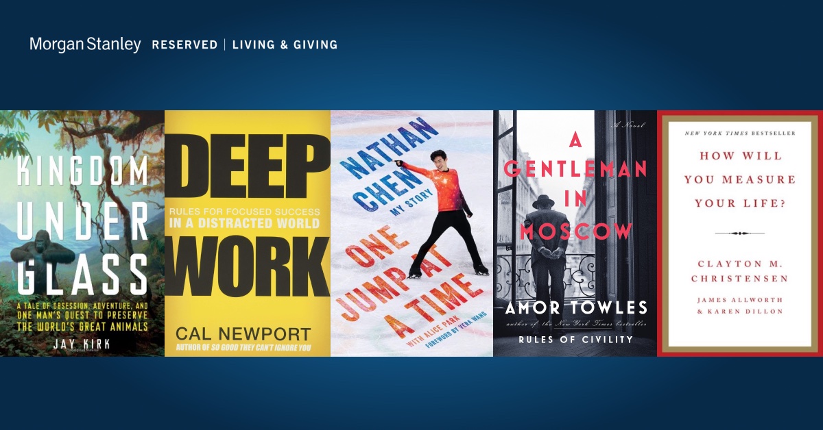WaltersGroupMS's tweet photo. What to read and listen to next? Check out these recommendations from Morgan Stanley leaders: https://t.co/WoW4NFl1LX https://t.co/58KAJVGPUD