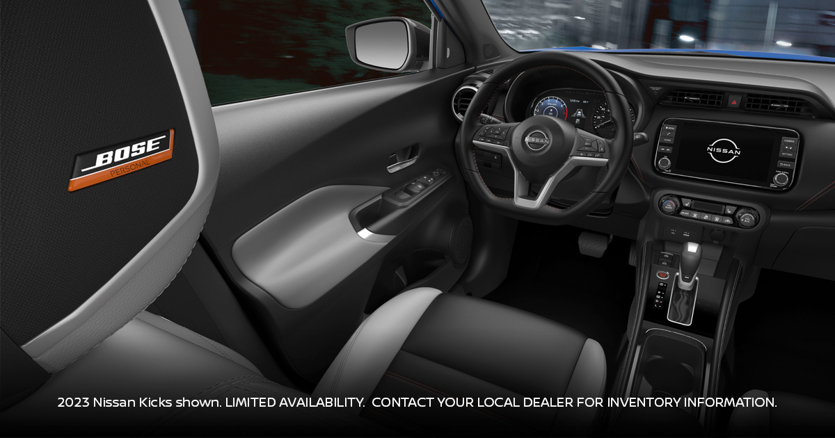 There's nothing quite like the exclusive BOSE Personal Sound System in the 2023 Nissan KICKS!