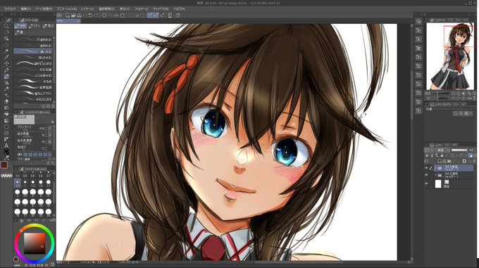 Skeb進捗。
なんか普通に可愛くない?(自画自賛) 