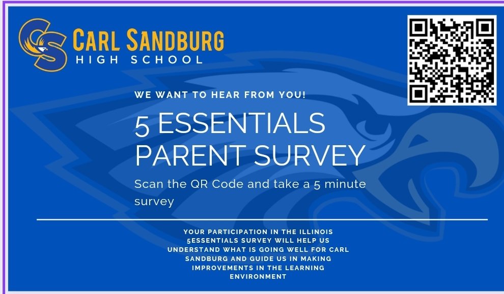 Final Push for 5Essentials Survey! We need your help! <a href="/CHSD230/">District 230</a> <a href="/DSmithCSHS/">Derrick Smith</a>