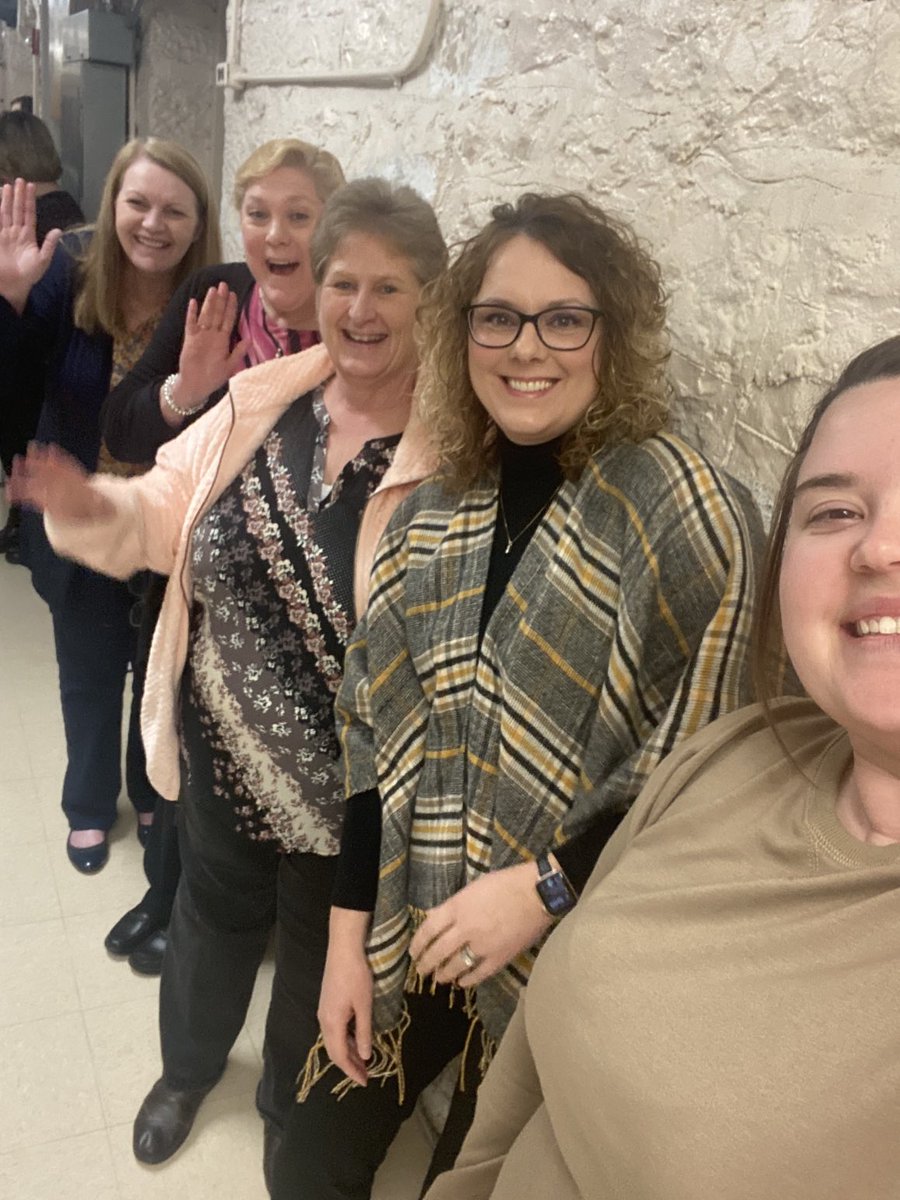 SarahTraub1's tweet photo. Colleagues in the basement of Whitten Hall on MU Campus #SafePlaceSelfie for the Statewide Tornado Drill https://t.co/e0Kf0gabSV