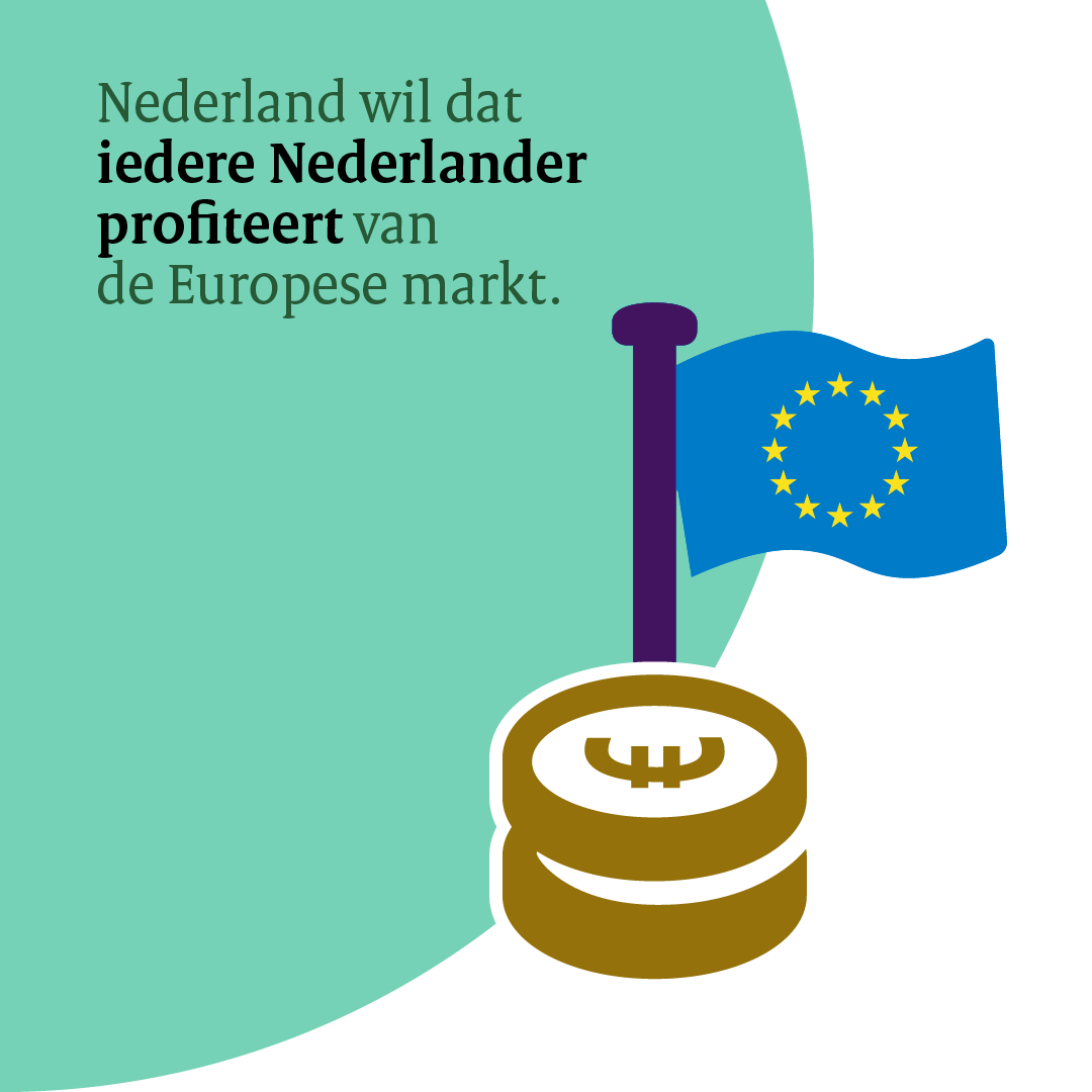 MinBZ's tweet photo. Nederland wil:
- Een sterke Europese economie die concurrerend is
- Dat Nederlanders profiteren van de Europese markt
- Dat de EU minder afhankelijk wordt van andere landen voor bijvoorbeeld voedsel en energie

Lees in de Staat van de Unie meer over onze samenwerking in Europa ⤵️