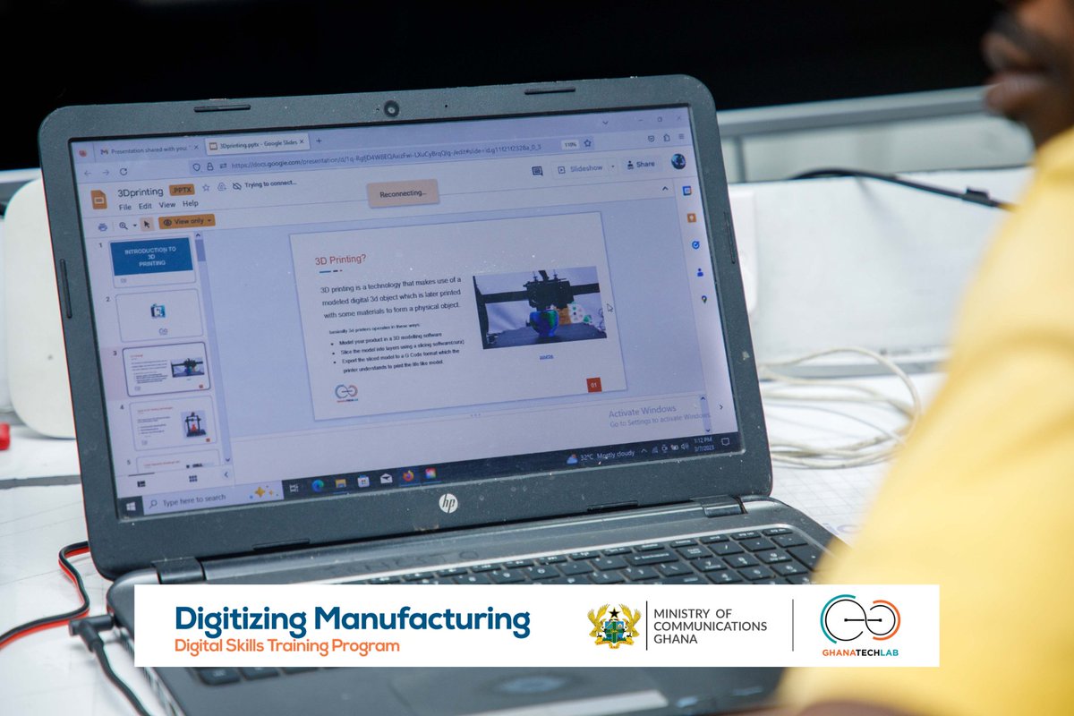 GhanaTechLab's tweet image. Today, the digitizing manufacturing Class had an introduction to 3D Printing. 
They learned about 3D Printing, types, use cases, filaments, slicers and the importance of 3D Printing.
#GhanaTechLab
#GTLBaseprogram
#DigitizingManufacturing