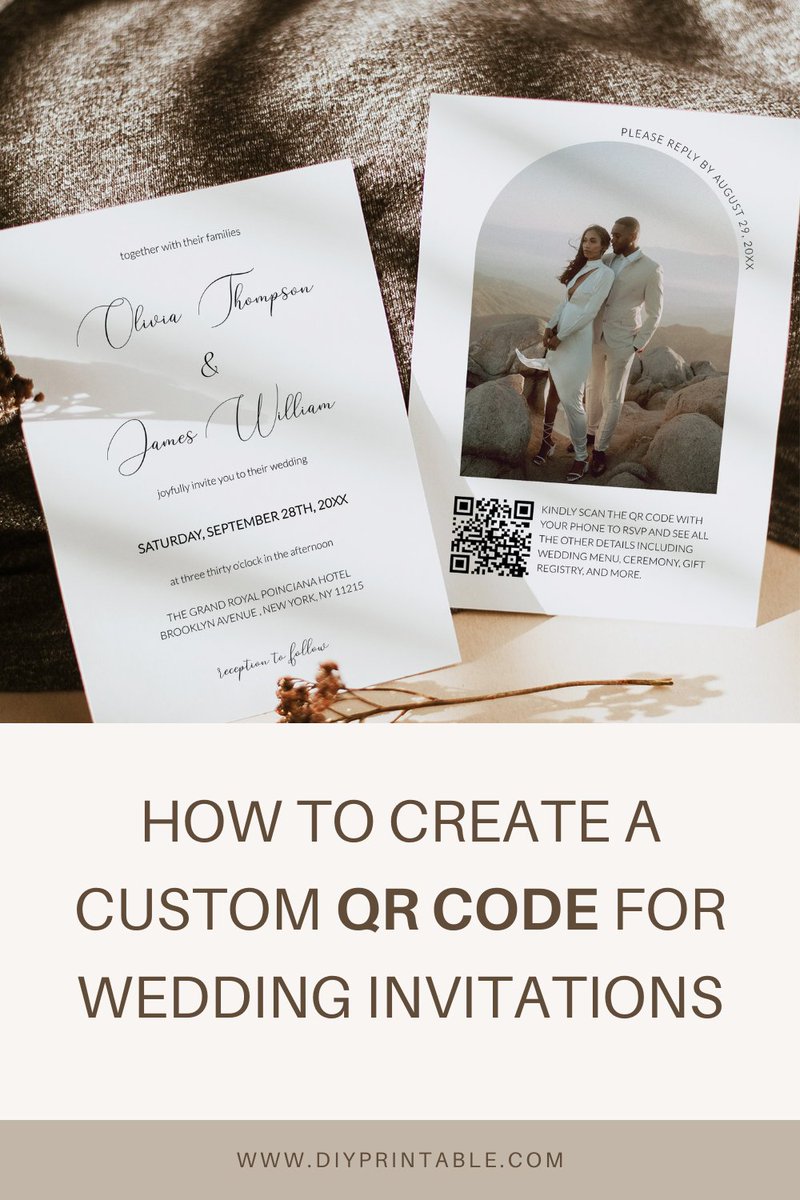 DiyPrintablesCo's tweet photo. How To Use A QR Code For Wedding Invitations
#wedding #qrcode #invitations 
https://t.co/YlH9lDNgkG https://t.co/KU5a2SU01w
