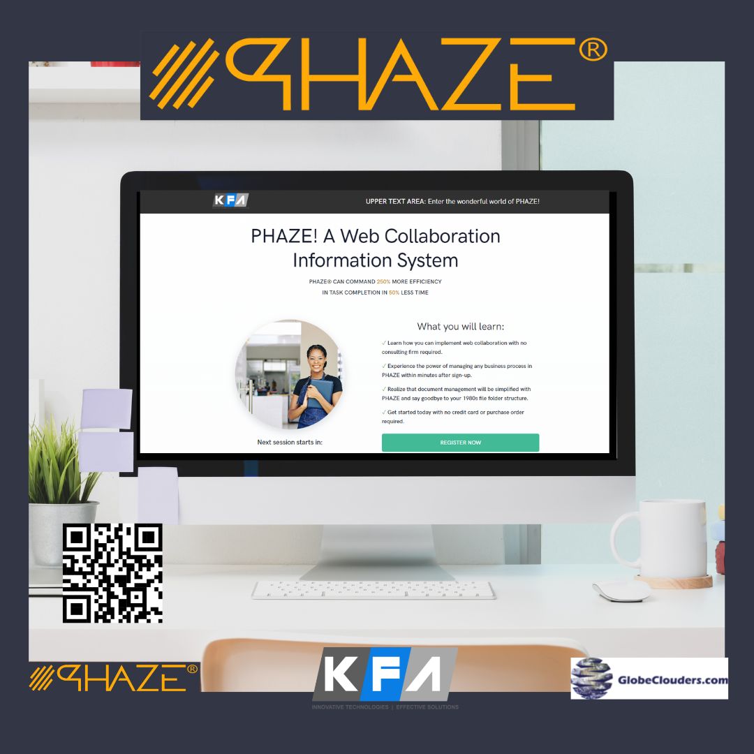 GregKfa's tweet image. Join us for Webinar Wednesday, March 8th and learn all about our Web Collaboration Information System - PHAZE. There will be a special offer for all attendees.  Don't miss it! tinyurl.com/ye24rw82