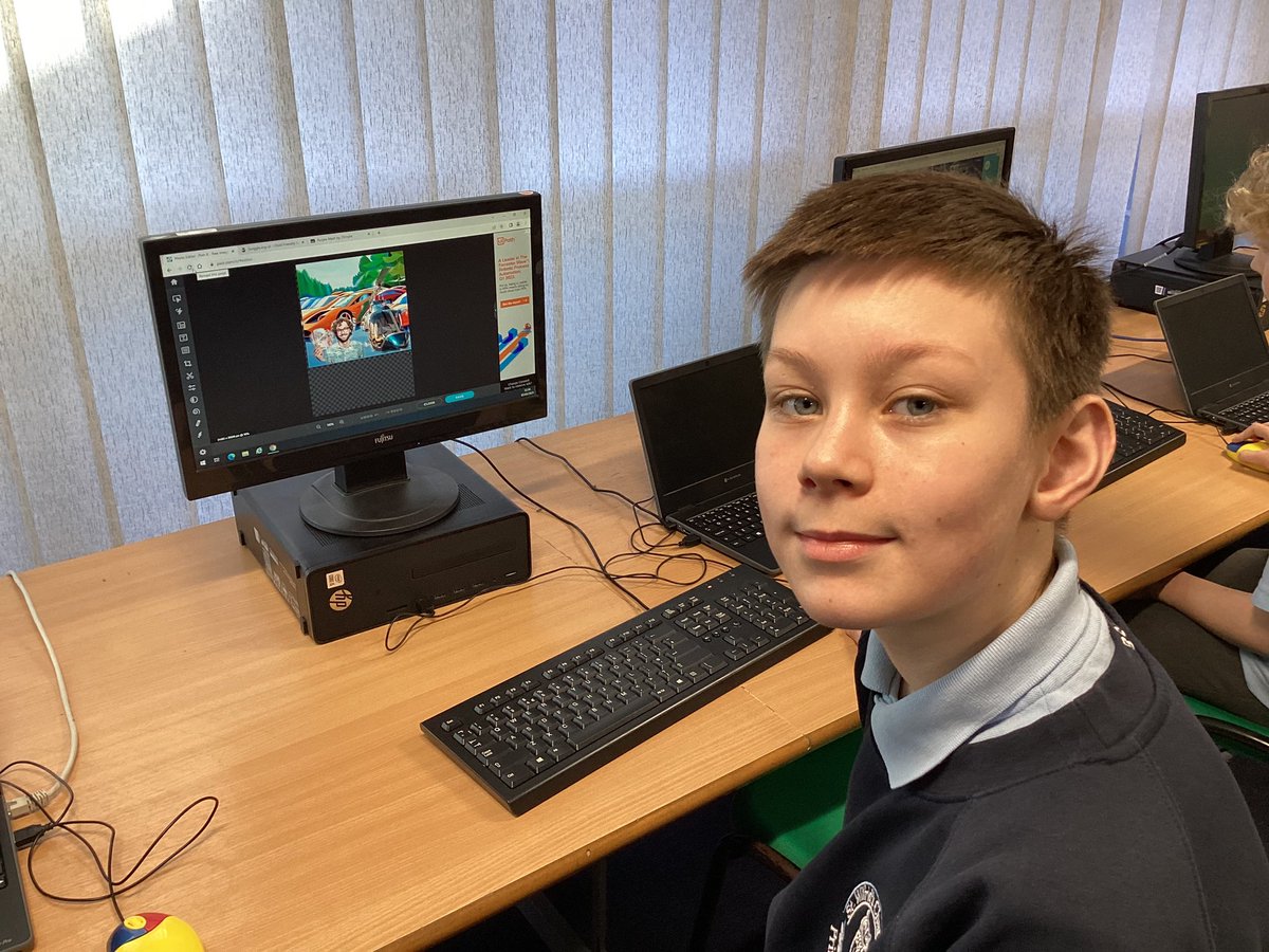 StWilfridsComp's tweet photo. Learning some skills in #pixlr in Year 6 computing club this afternoon! https://t.co/SWCfvMw5zs