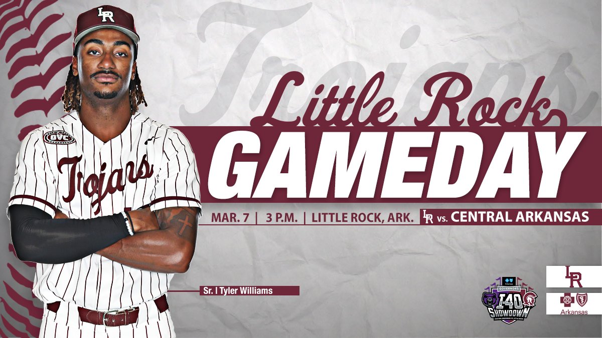 The first I-40 Showdown of the season is today! First pitch is at 3 p.m. at Gary Hogan FIeld.

🆚 : 🐻 
🕒  : 3 p.m.
🏟️ : Gary Hogan Field

📊 : bit.ly/3ZHYODI
📓 : bit.ly/3mlSPpE

#LittleRocksTeam