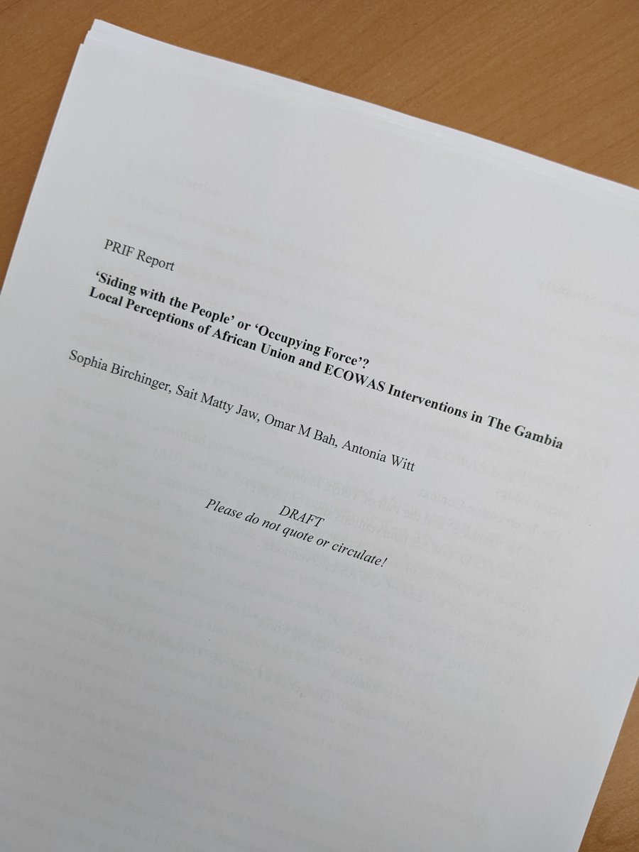 birchinger's tweet image. Stay tuned: from #fieldresearch in The #Gambia to a @HSFK_PRIF #Report out in May '23 ! In a review workshop, @nhultin @njie_essa &amp;amp; Christof Hartmann @INEFDuisburg  provided insightful feedback on our draft, co-authored by @_witt_antonia @saitmatty @OBah2022 &amp;amp; myself. Jerejef !