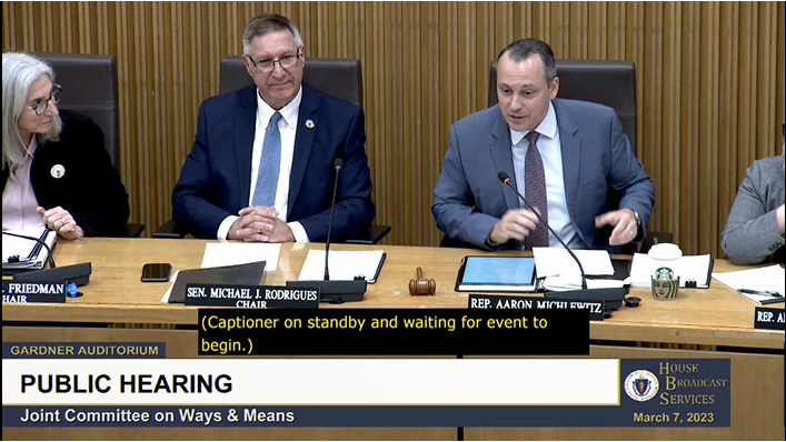 Today marks the start of a series of seven hearings for the Joint Committee on Ways & Means regarding the Governor's FY24 budget proposal. Time sure does fly, this is @SenRodrigues' & @RepMichlewitz's fifth budget in their roles as Senate & House Chair, respectively. #mapoli