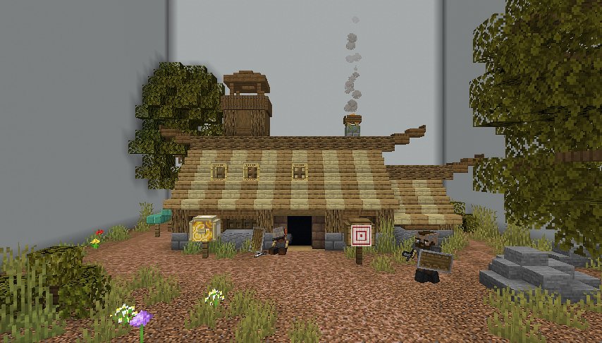 Today I built this viking house on @MaybeMcnet.  🐿️ 
#Minecraft #Minecraftbuilds #minecraft建築コミュ