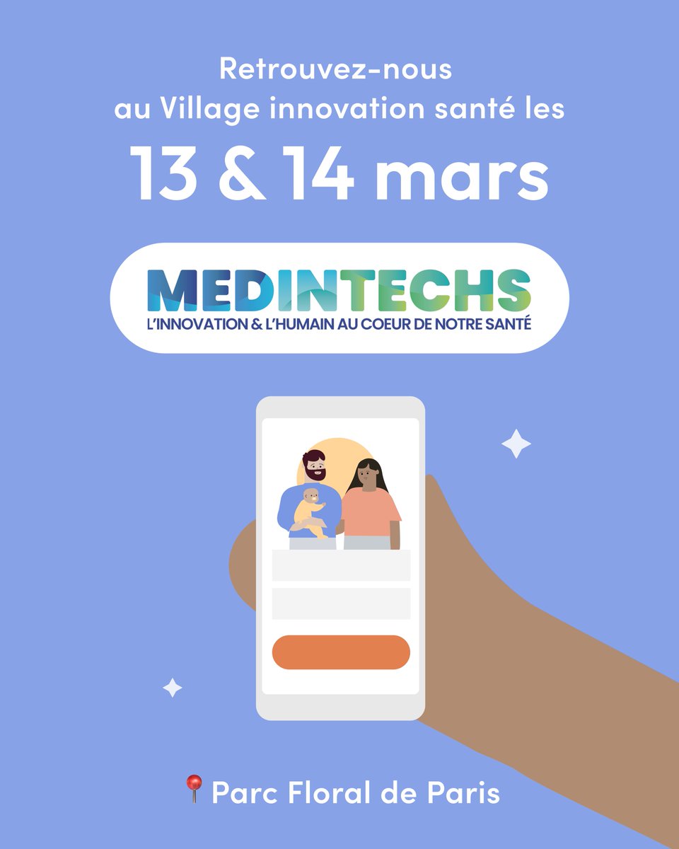 heloa_app's tweet photo. Notre équipe vous donne rendez-vous au Salon @MedInTechs1 les 13 et 14 mars prochains ! Pour venir découvrir #Malo et les dernières innovations santé au Parc Floral de Paris, inscrivez-vous gratuitement ici 👉https://t.co/BIE88Ug2lh #santé #medintechs https://t.co/Knv139ZkIW