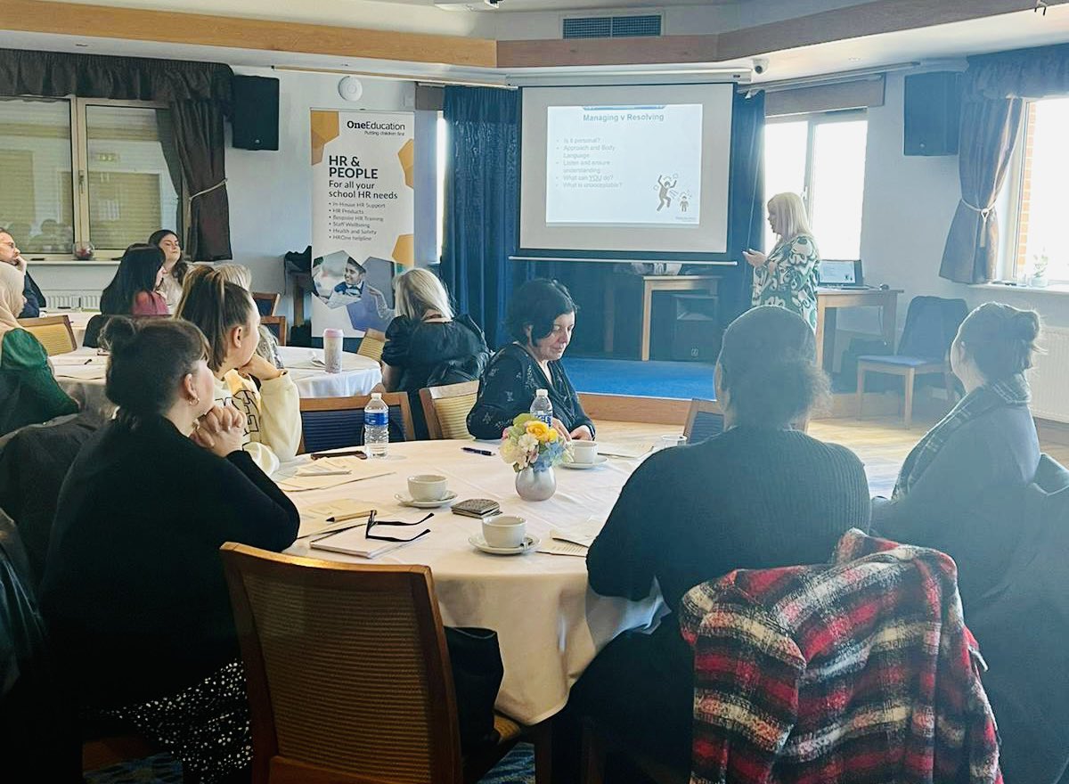 OneEducationHR's tweet photo. Great attendance at our bespoke training for #school/MAT reception &amp; front of house staff today covering GDPR, safeguarding, parental interaction &amp; lots more by @AnneLucasOE1 @Paulashacklive1 

#HR #sbmtwitter #edutwitter https://t.co/gK2UYV0ZaT
