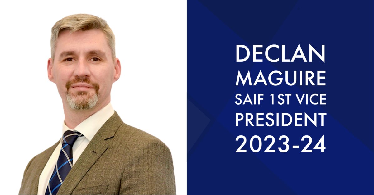 NationalSAIF's tweet image. Congratulations to Declan Maguire on your election as SAIF's First Vice President. You've been a real innovator in driving forward the digital agenda among independent funeral directors. Thank you for your service. @AndersonMaguire