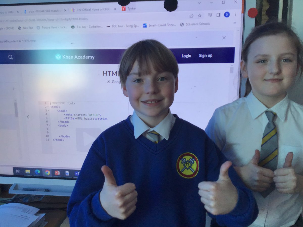 StPPPrimaryY5's tweet image. Today, we learned more about HTML. We started to edit a basic webpage using HTML.
#html #htmltags #Y5computing #webdesigner