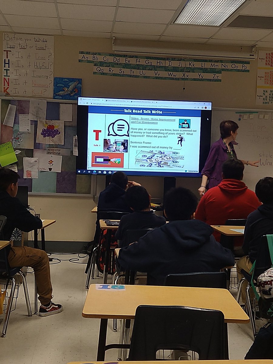 Janet Ramirez (@ramirezjan1988) on Twitter photo Ms. Cannon's Sheltered English class are building background knowledge and having discussion in preparation for their drama unit! The Talk Read Talk Write strategy helps keep the discussion structured and connected to their reading! <a href="/iisdbil_esl/">IISDBIL/ESL</a> <a href="/deZavalaMS/">deZavala MS</a> Ms. Cannon's Sheltered English class are building background knowledge and having discussion in preparation for their drama unit! The Talk Read Talk Write strategy helps keep the discussion structured and connected to their reading! <a href="/iisdbil_esl/">IISDBIL/ESL</a> <a href="/deZavalaMS/">deZavala MS</a>