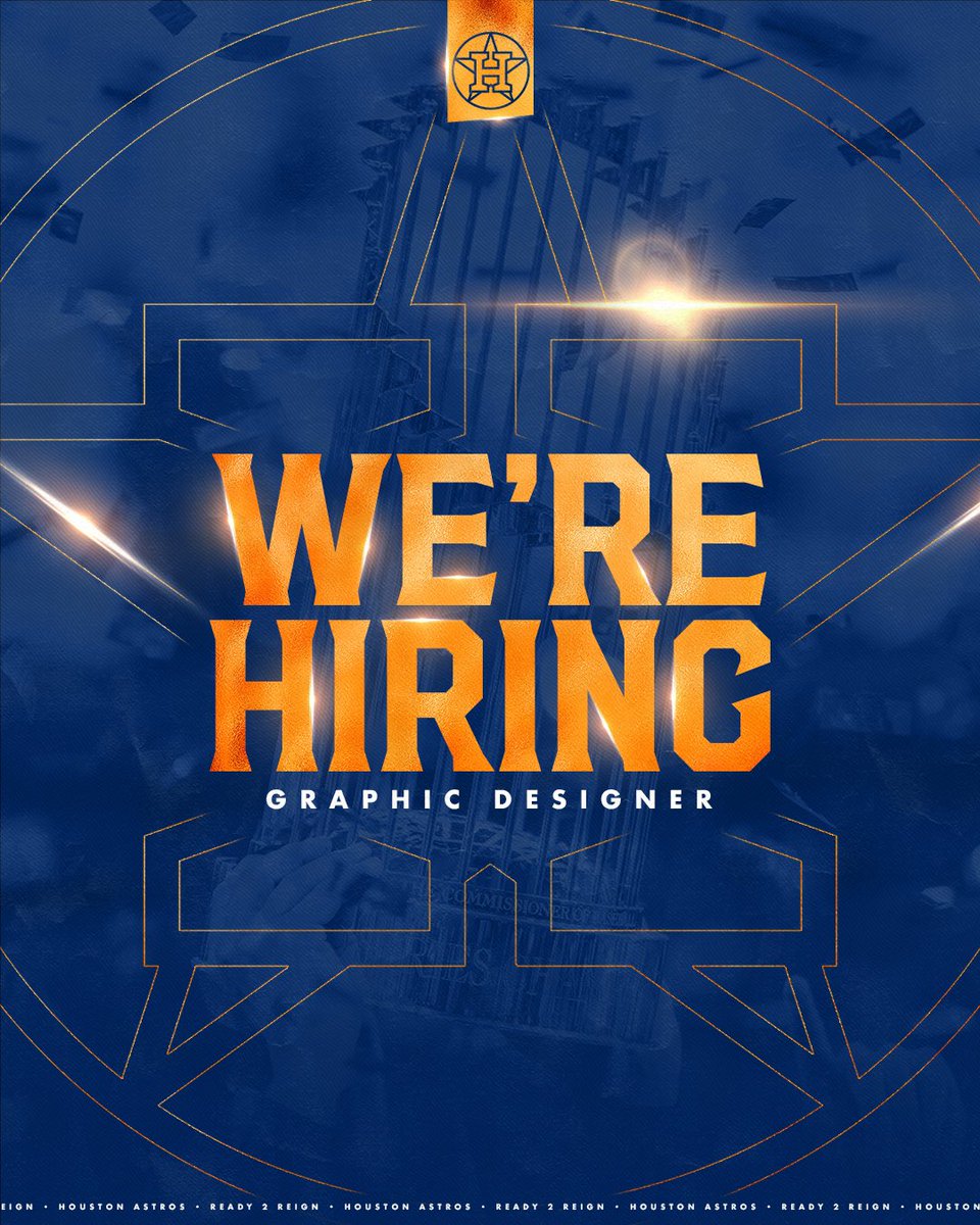 Ruben Valdez (@rubenvaldez_jr) on Twitter photo 🚨 WE’RE HIRING 🚨
We are hiring a new Graphic Designer over at the <a href="/astros/">Houston Astros</a>. If you are looking for a new and exciting role, apply today and join the Champs! 🏆🏆
tinyurl.com/HOUDesign 🚨 WE’RE HIRING 🚨
We are hiring a new Graphic Designer over at the <a href="/astros/">Houston Astros</a>. If you are looking for a new and exciting role, apply today and join the Champs! 🏆🏆
tinyurl.com/HOUDesign